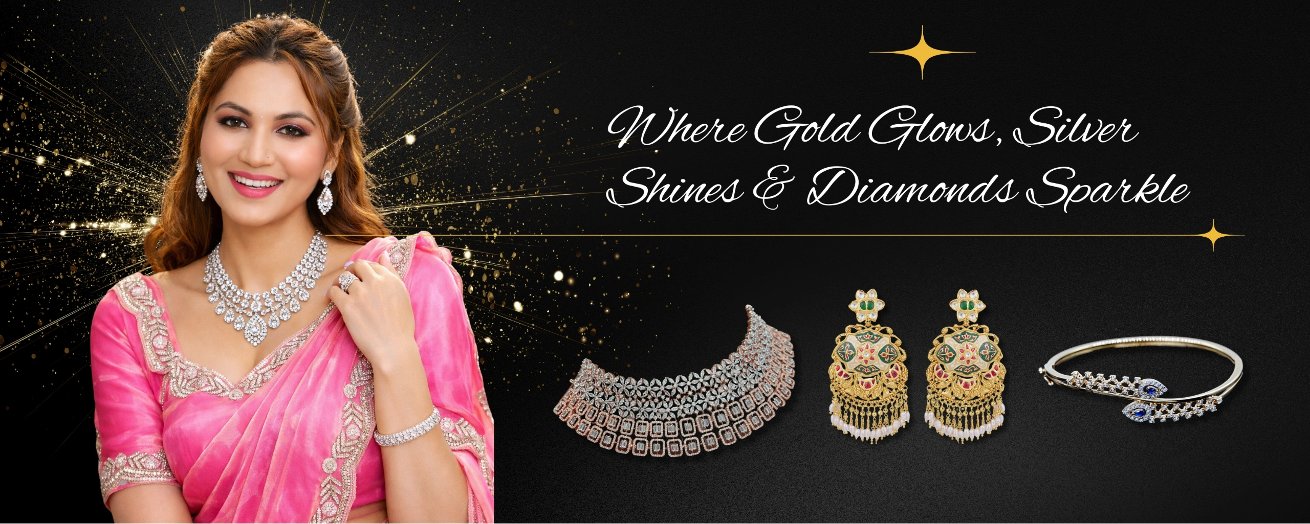 Where Gold Glows, Silver Shines & Diamonds Sparkle